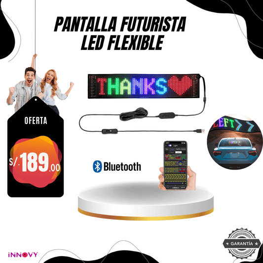 Pantalla Futurista LED Flexible
