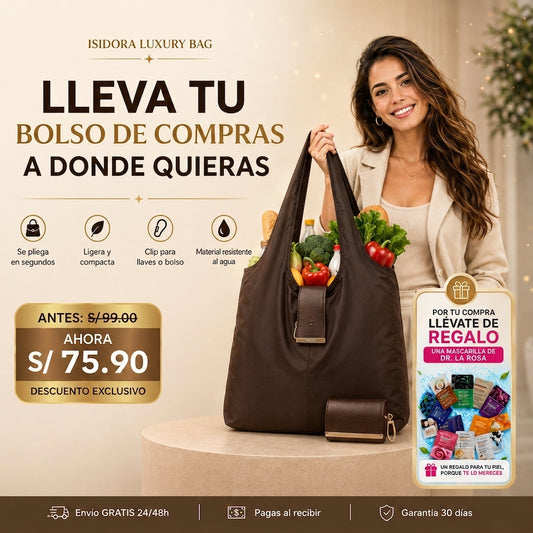 BOLSO DE COMPRAS PLEGABLE ISIDORA