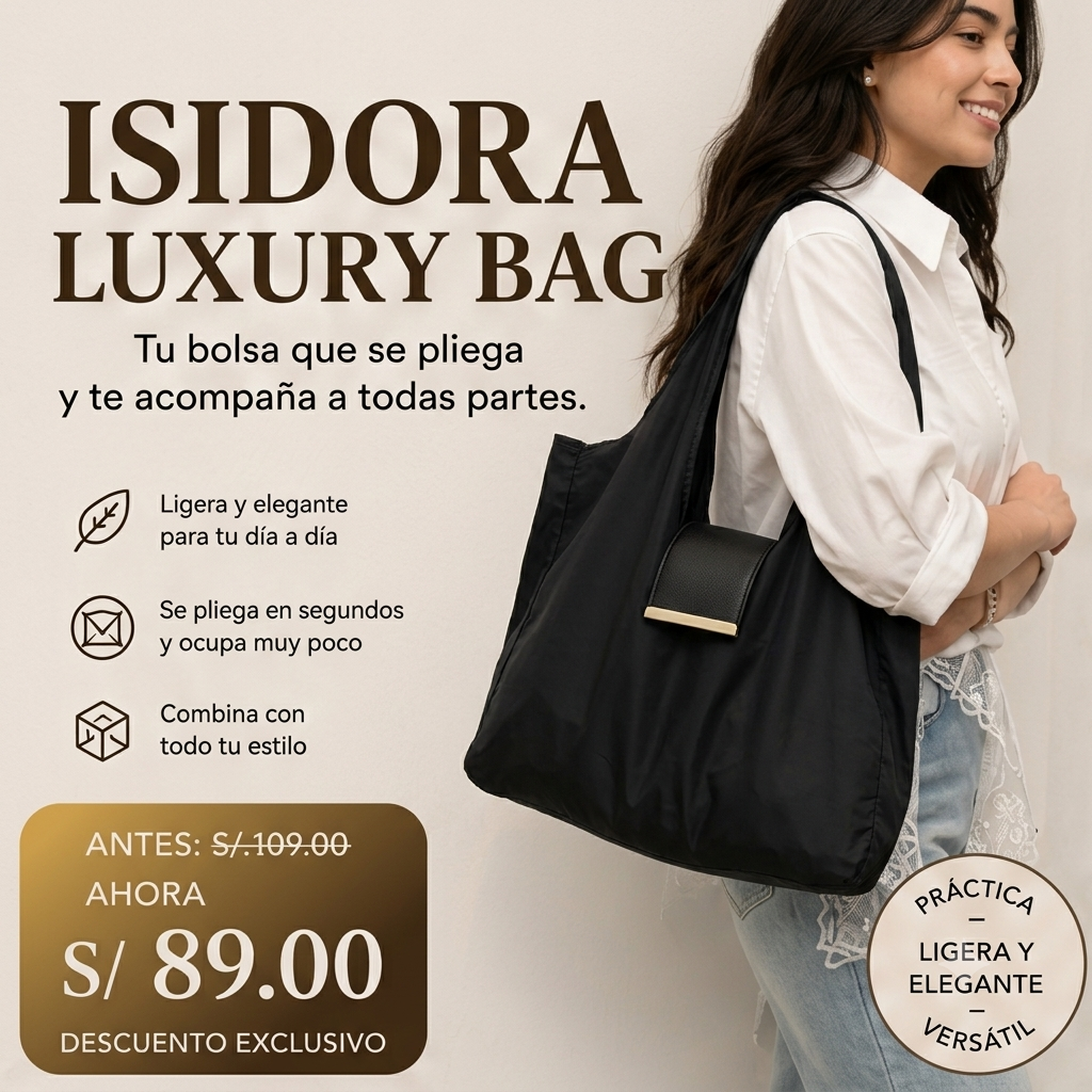 ISIDORA LUXURY BOLSO PLEGABLE